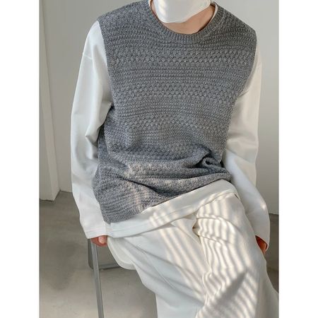 New Arrival Thin Knitted Vest Men's Sweater